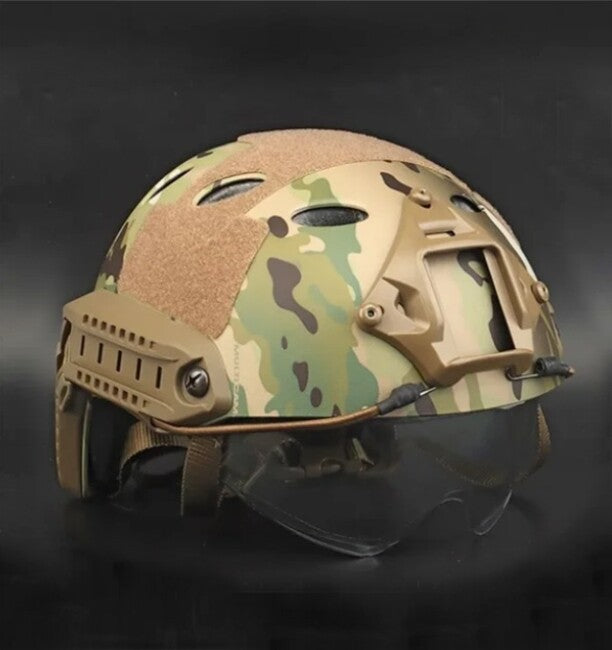 DRAGOWA Tactical Fast PJ taktička kaciga s naočalama Bolt, CP (bez certifikacije)