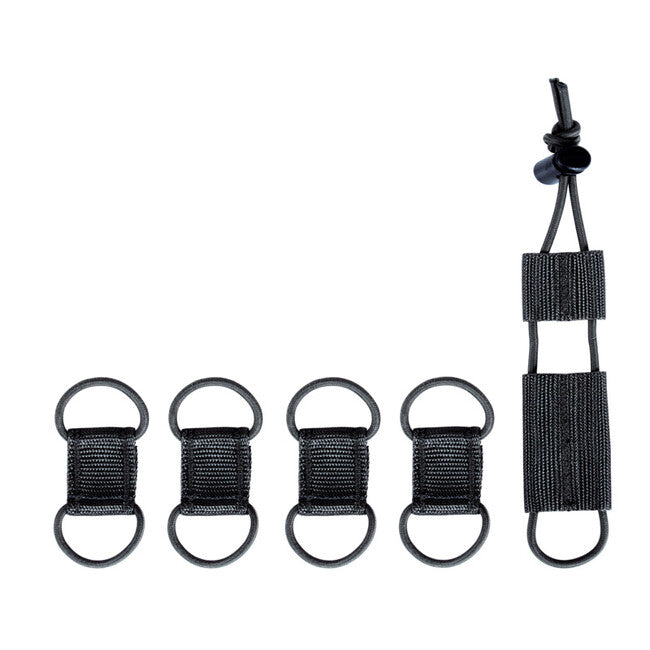 Tasmanian Tiger Cable Manager Set set elemenata za pričvršćivanje, crni