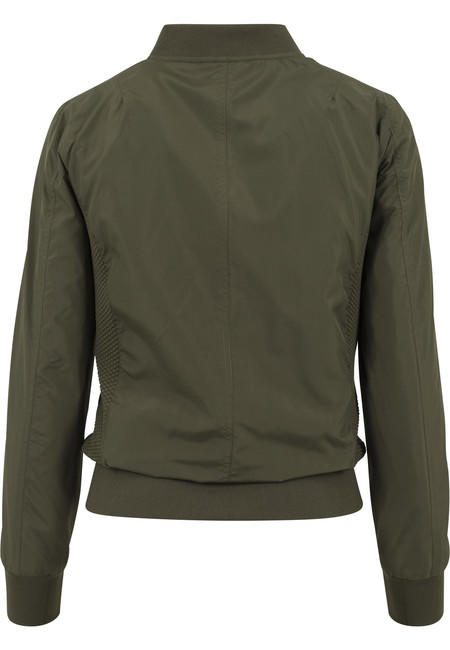 Urban Classics ženska light bomber jakna, maslinasto zelena