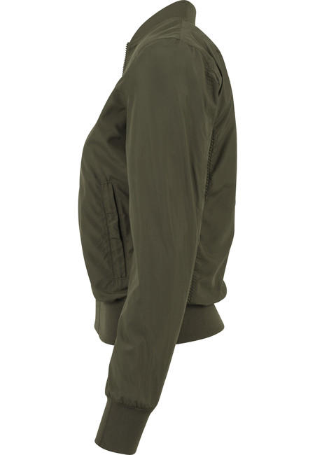 Urban Classics ženska light bomber jakna, maslinasto zelena