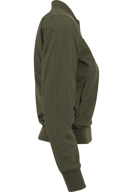 Urban Classics ženska light bomber jakna, maslinasto zelena