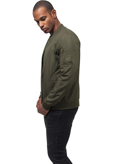 Urban Classics Light Bomber jakna, maslinasto zelena
