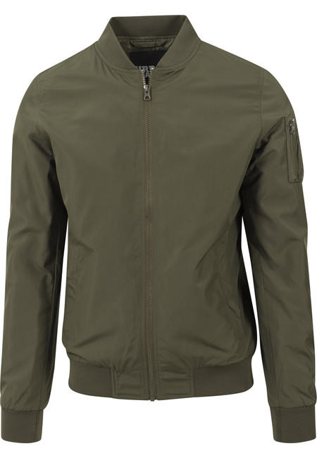 Urban Classics Light Bomber jakna, maslinasto zelena