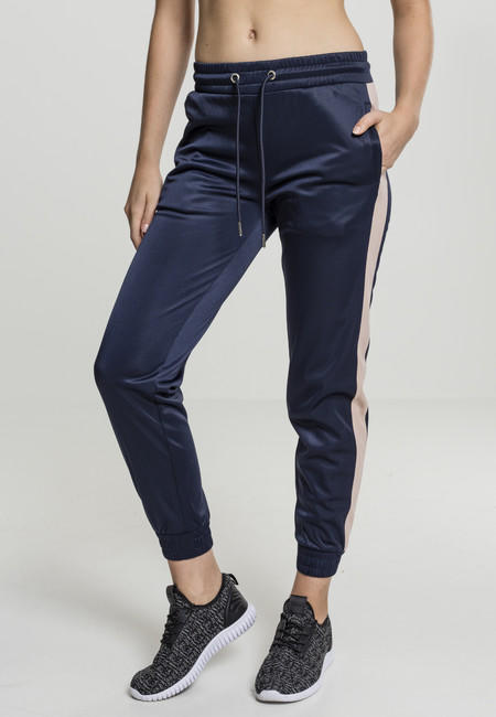 Urban Classics Cuff Track ženska trenirka, navy light rose