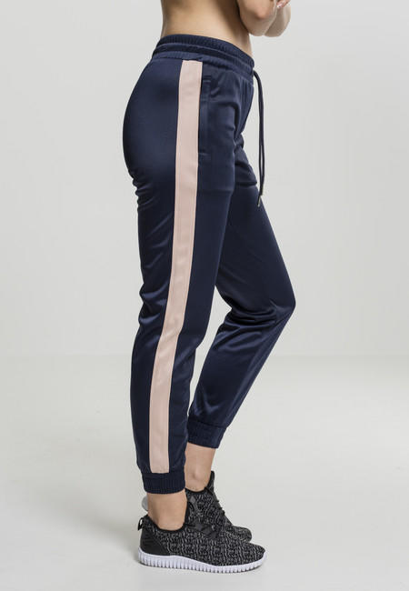 Urban Classics Cuff Track ženska trenirka, navy light rose