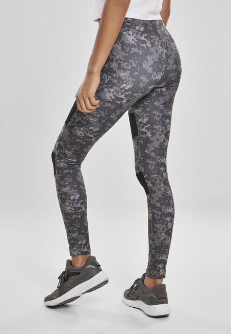 Urban Classics Tech Mesh ženske tajice, Dark digital camo