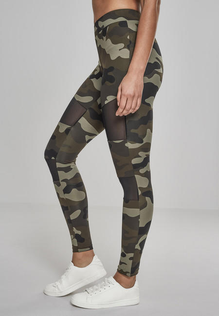 Urban Classics Tech Mesh ženske tajice, Woodcamo