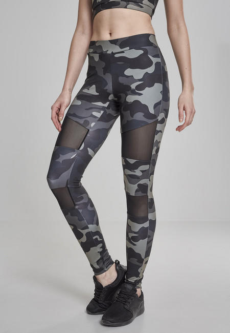Urban Classics Tech Mesh ženske tajice, Darkcamo
