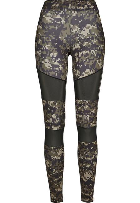 Urban Classics Tech Mesh ženske tajice, wood digital camo