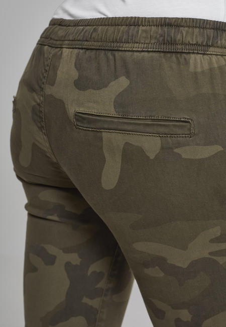 Urban Classics ženske jogging hlače, Olive camo