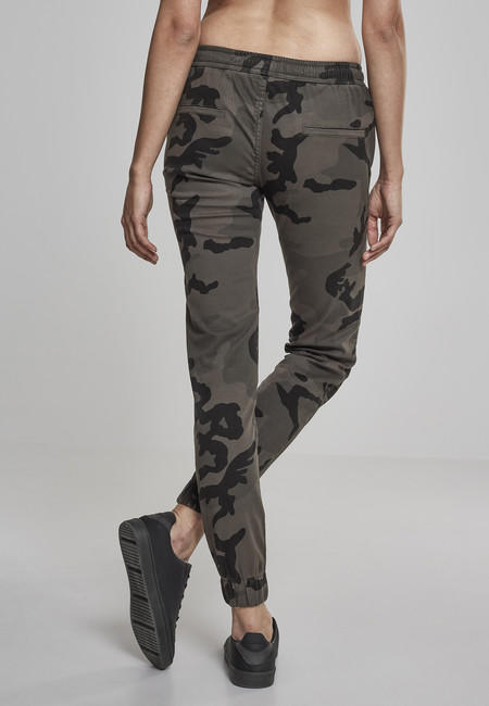 Urban Classics ženske jogging hlače, Dark camo