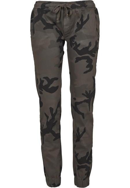 Urban Classics ženske jogging hlače, Dark camo