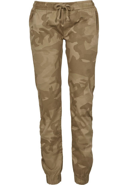 Urban Classics ženske jogging hlače, Sand camo
