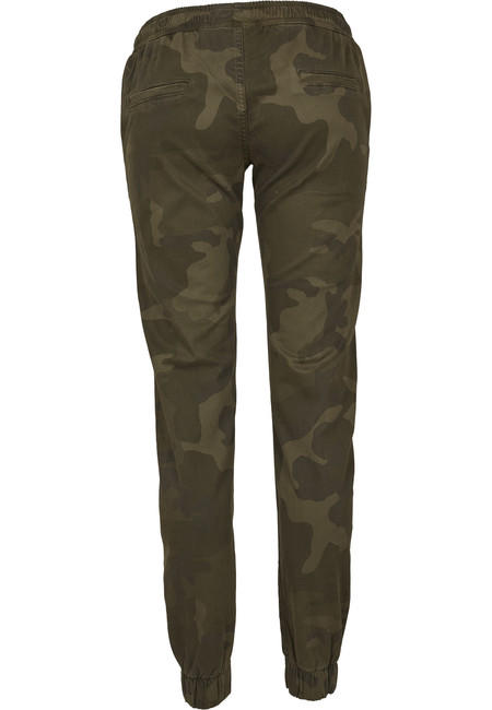 Urban Classics ženske jogging hlače, Olive camo
