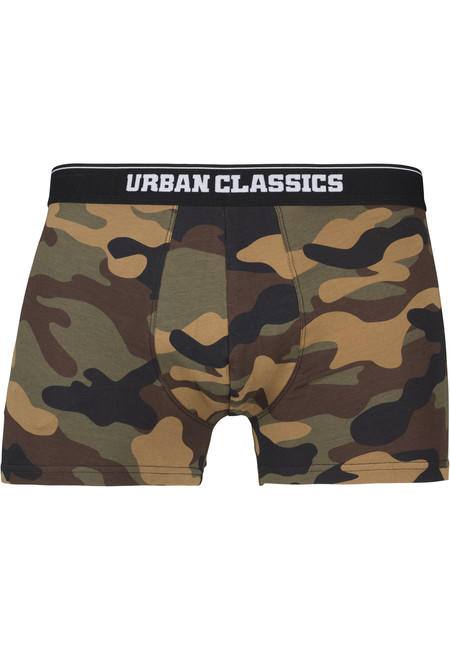 Urban Classics bokserice 2-pack, wood camo