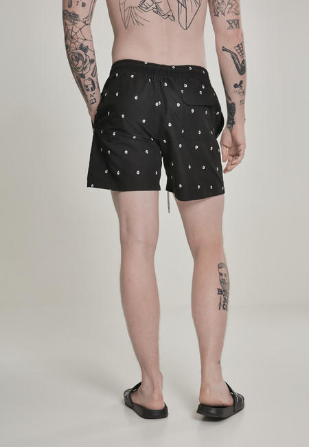 Urban Classics muške skull kupaće hlače, crne