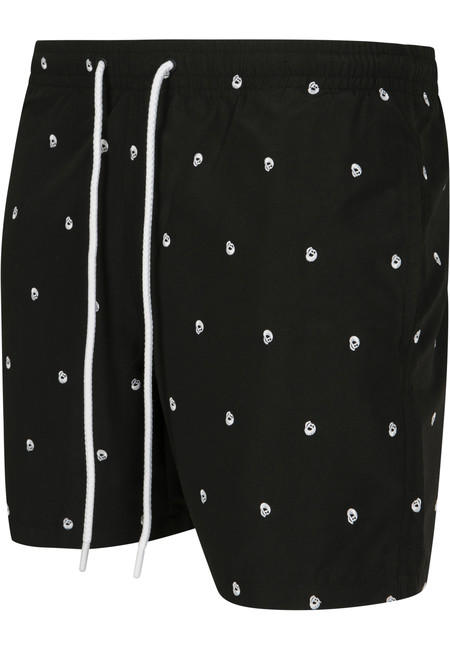 Urban Classics muške skull kupaće hlače, crne
