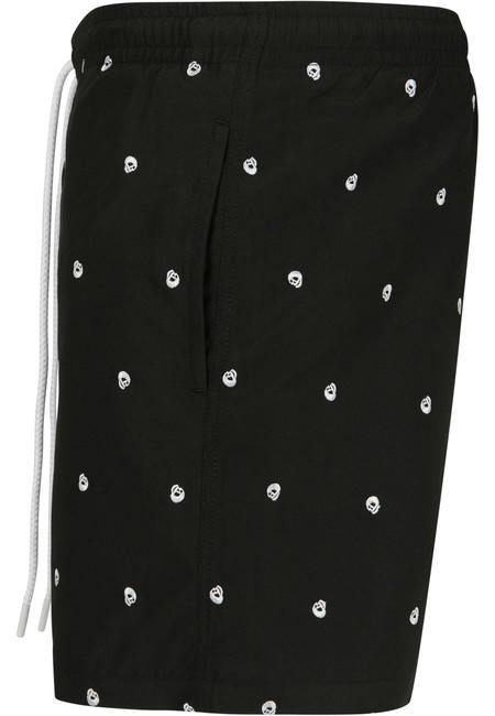 Urban Classics muške skull kupaće hlače, crne