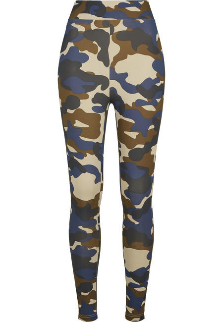 Urban Classics Camo Tech ženske tajice, olive camo