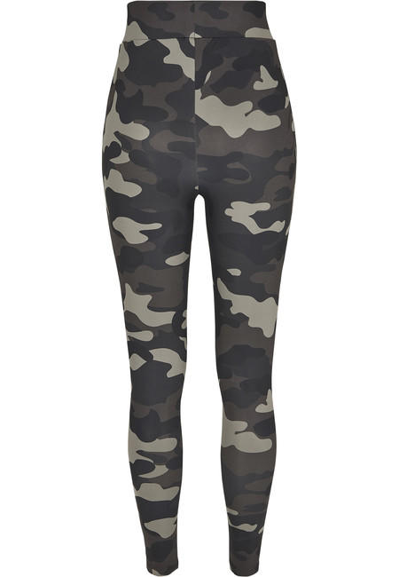 Urban Classics Camo Tech ženske tajice, dark camo