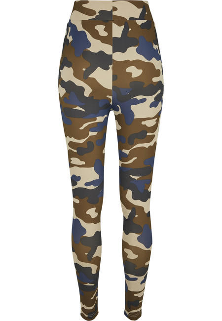 Urban Classics Camo Tech ženske tajice, olive camo