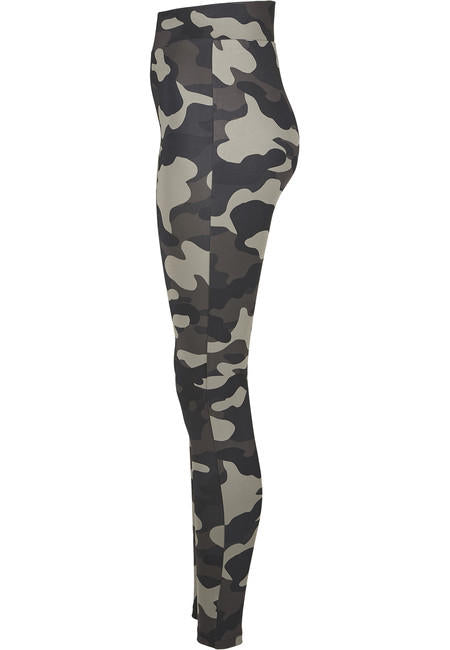 Urban Classics Camo Tech ženske tajice, dark camo