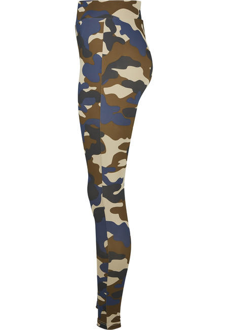 Urban Classics Camo Tech ženske tajice, olive camo