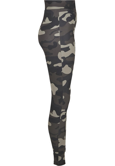 Urban Classics Camo Tech ženske tajice, dark camo