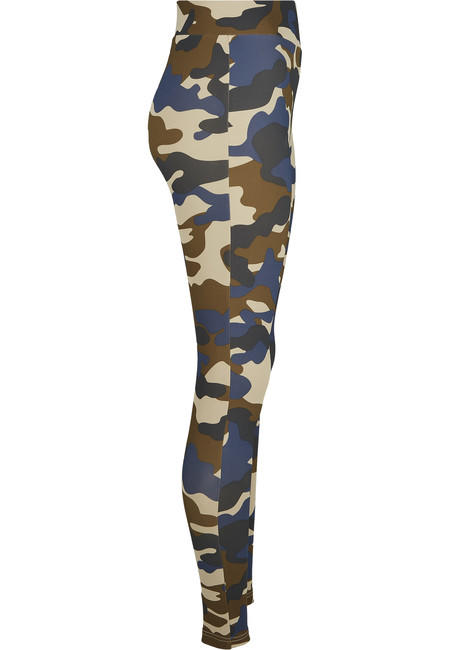 Urban Classics Camo Tech ženske tajice, olive camo