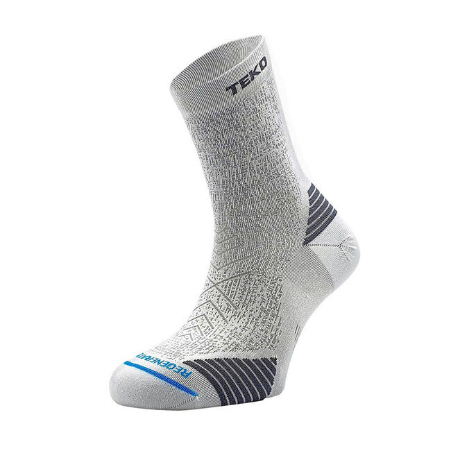 TEKO eco RUN 2.0 SHORT CREW lagane trkačke čarape, bijele
