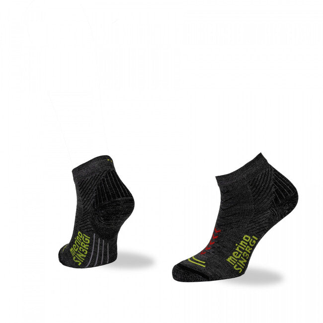 TEKO eco RUN 2.0 ENDURO niske trkačke MERINO čarape, tamnosive
