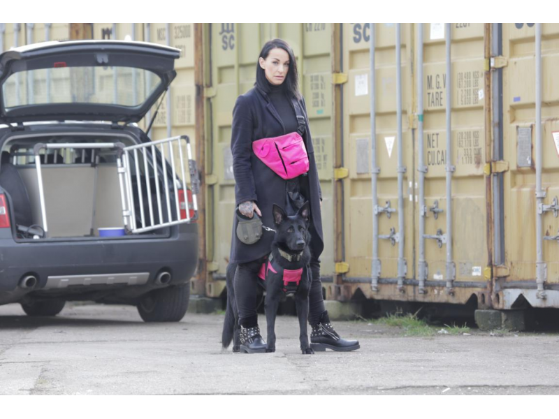 K9 Thorn torba 2 u 1, ružičasta