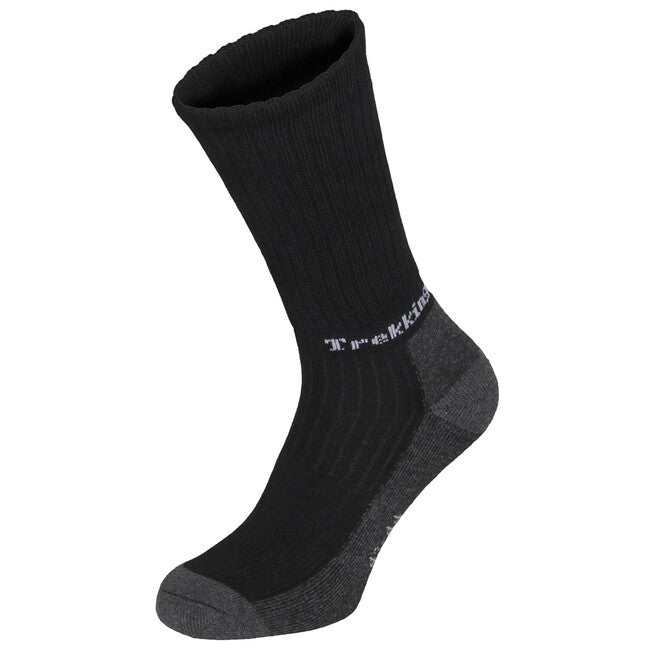 Fox Outdoor Lusen turističke čarape s frotir potplatom, crne