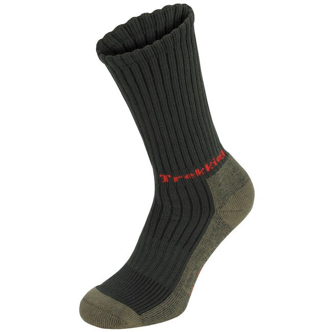 Fox Outdoor Lusen turističke čarape s frotir potplatom, OD Green