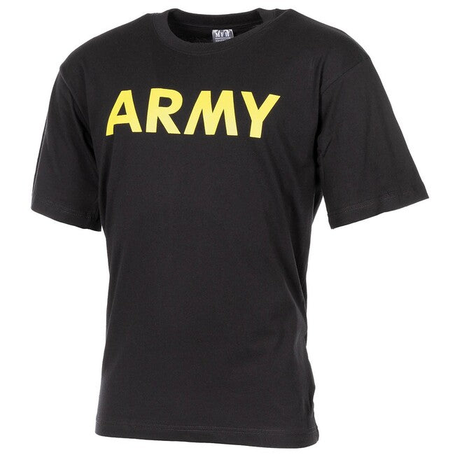 MFH Army majica s kratkim rukavom, crna