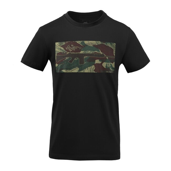 Helikon-Tex FN FAL pamučna kratka majica, Black/Rhodesian Camo