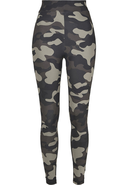 Urban Classics Camo Tech ženske tajice, dark camo