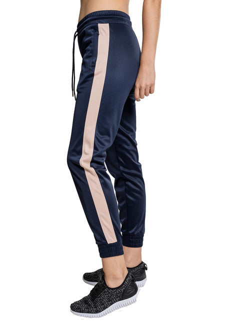 Urban Classics Cuff Track ženska trenirka, navy light rose