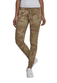 Urban Classics ženske jogging hlače, Sand camo