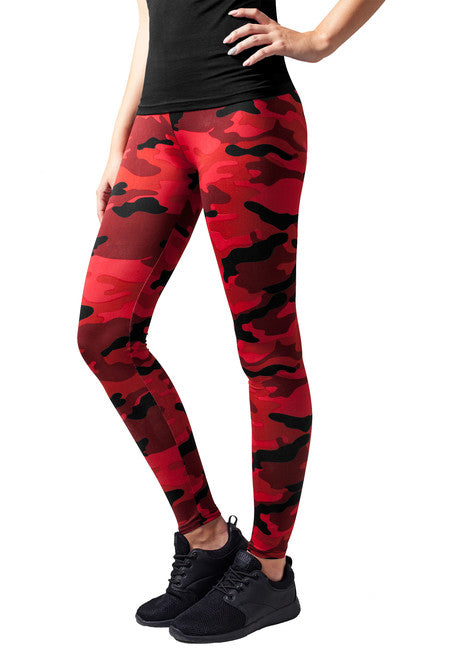 Urban Classics ženske tajice, Red camo