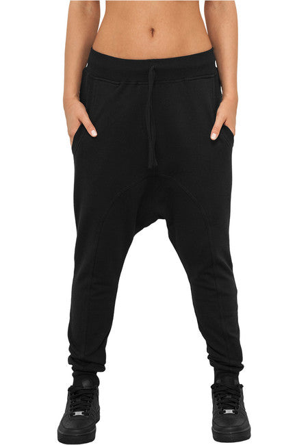 Urban Classics Light Fleece Sarouel ženska trenirka, crna