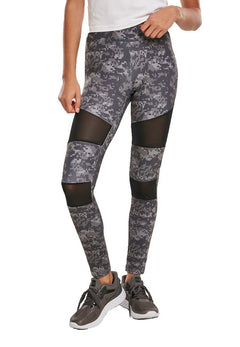 Urban Classics Tech Mesh ženske tajice, Dark digital camo