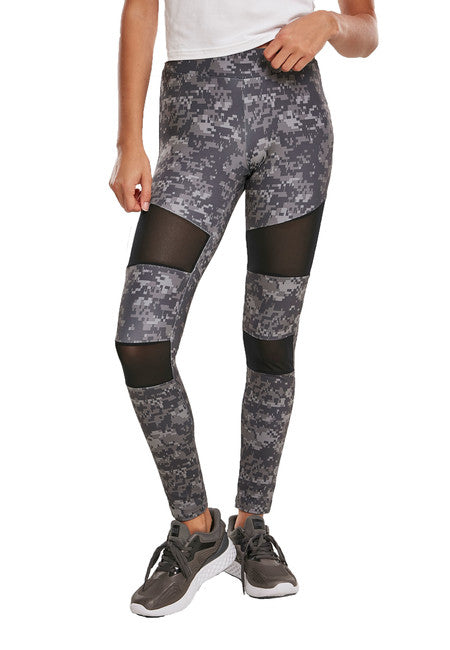Urban Classics Tech Mesh ženske tajice, Dark digital camo