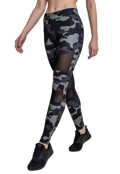 Urban Classics Tech Mesh ženske tajice, Darkcamo