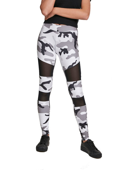 Urban Classics Tech Mesh ženske tajice, Snowcamo