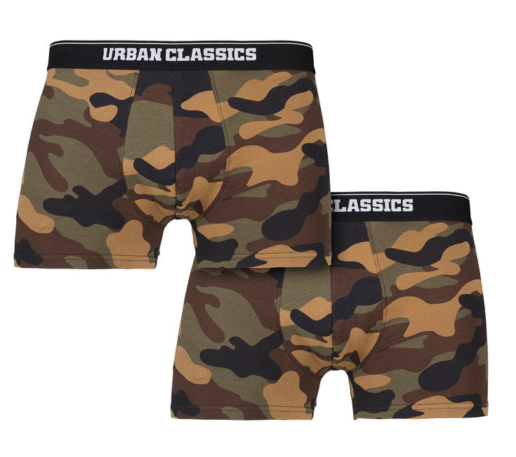 Urban Classics bokserice 2-pack, wood camo