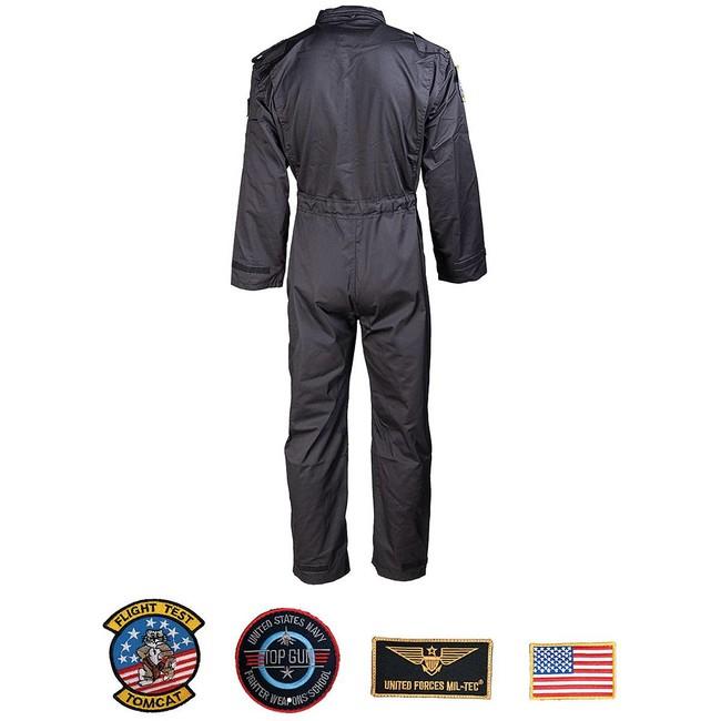 Mil-Tec Flight kombinezon overall, crni