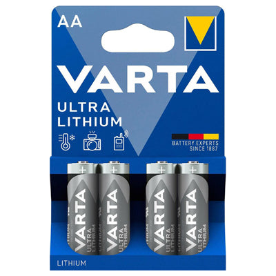 Varta Ultra Lithium AA / Mignon baterija, 4 komada