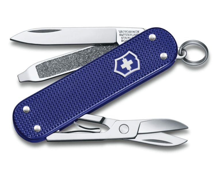 Victorinox Classic Colors Alox Night Dive multifunkcionalni nož 58 mm, tamnoplavi, 5 funkcija