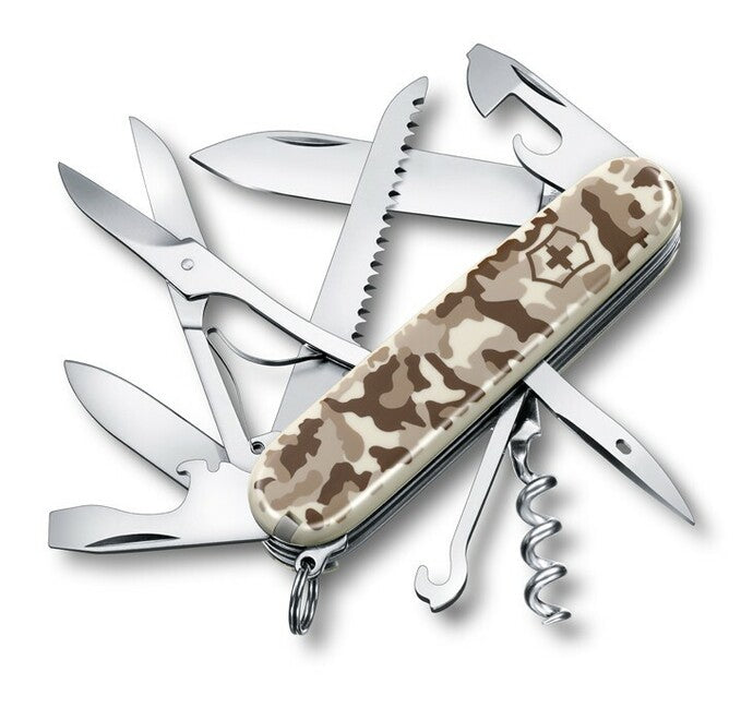 Victorinox Huntsman multifunkcionalni nož Desert Camo, kamuflažni pustinjski, 15 funkcija, blister